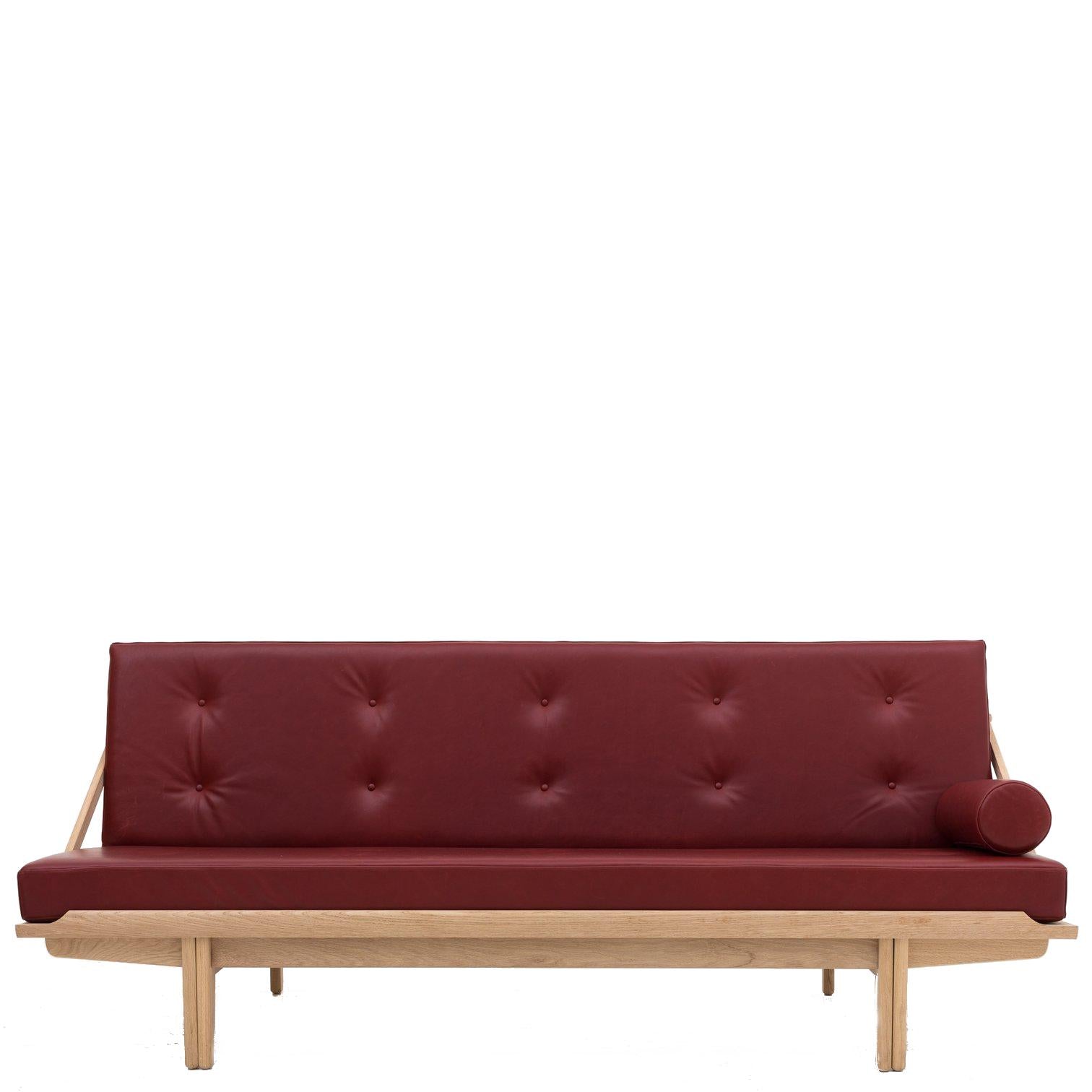 [product_category]-Klassik Studio Pv Daybed Oak Soap, Red Elegance Indian Leather-Klassik Studio-DAYBED-9150041-ELEGANCEINDIAN-KLA-1