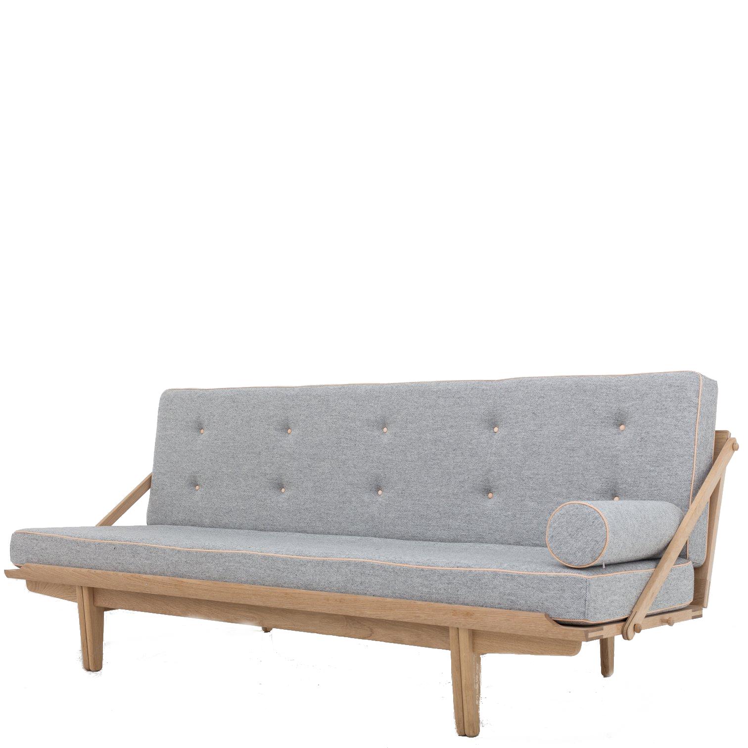 [product_category]-Klassik Studio Pv Daybed Oak Soaped, Grey Hallingdal 106-Klassik Studio-DAYBED-91500401-HALLINGDAL166-KLA-2