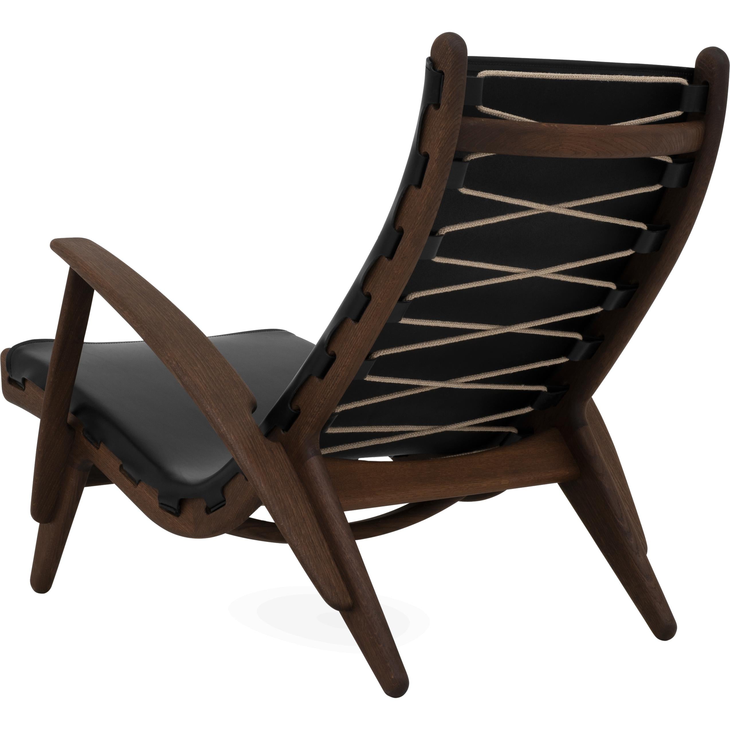 [product_category]-Klassik Studio Pv King's Chair Smoked Oak, Black Leather-Klassik Studio-KING-92500201+92454101-KLA-2