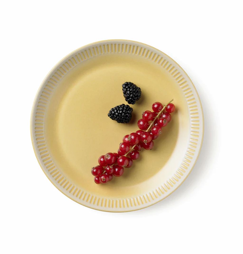 [product_category]-Knabstrup Keramik Colorit Plate ø 19 Cm, Yellow-Knabstrup Keramik-5713959012882-1288-KNA-2