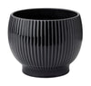 Knabstrup Keramik Flowerpot s koly Ø 14,5 cm, černá