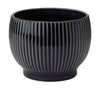 Knabstrup Keramik Flowerpot With Wheels ø 16,5 Cm, Black