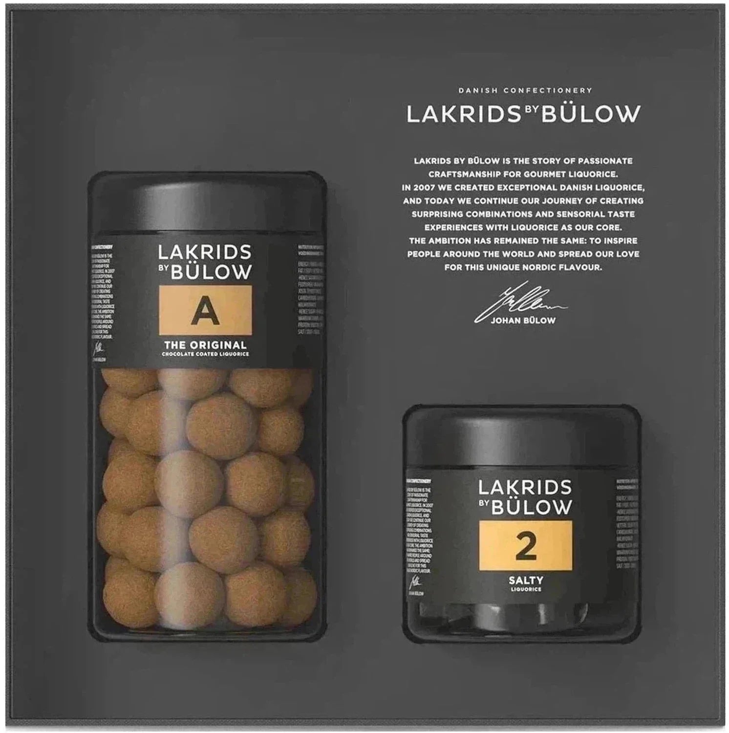 Lakrids od Bülow Classic Black Box - A & 2, 445G