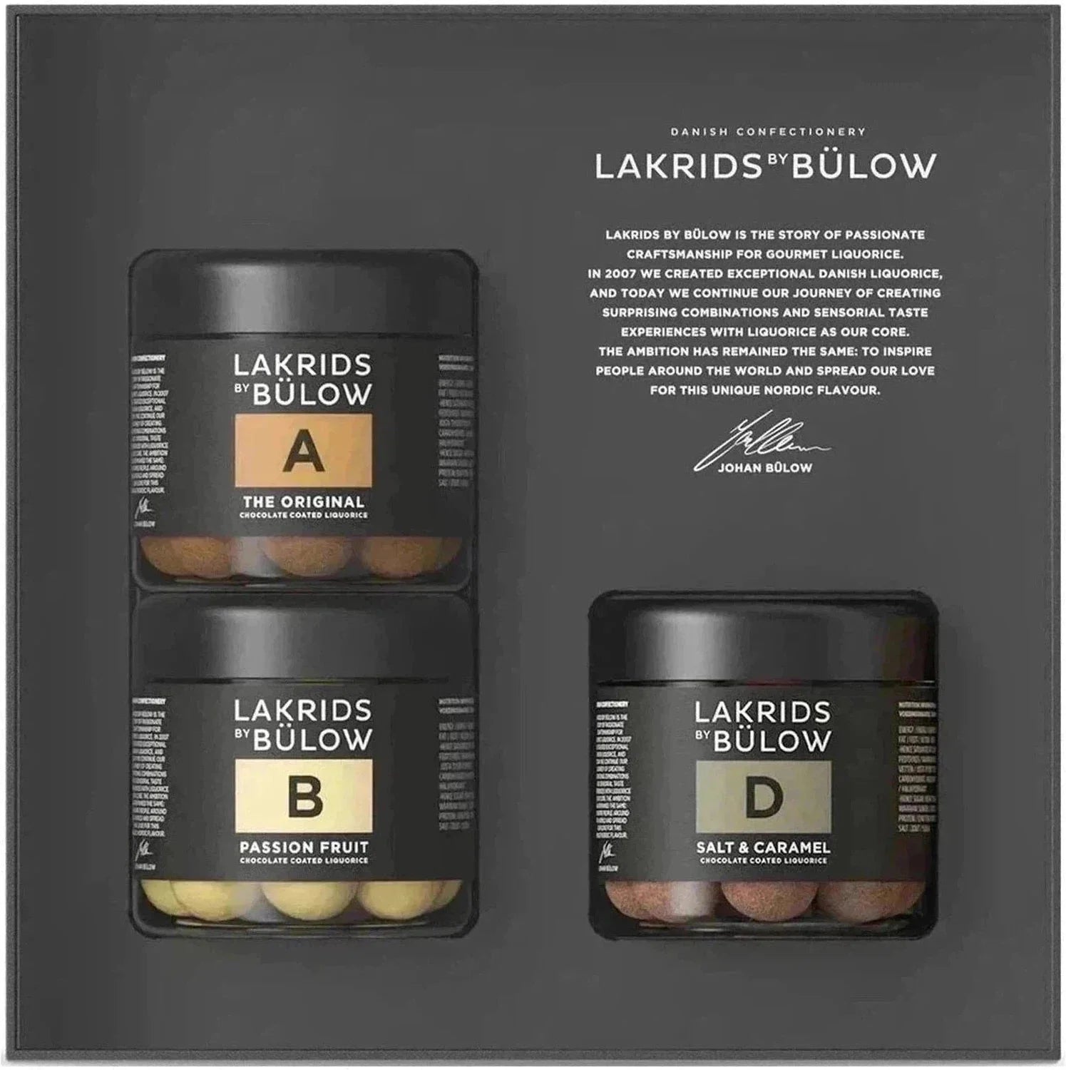 Lakrids od Bülow Classic Black Box - A, B&D, 375G