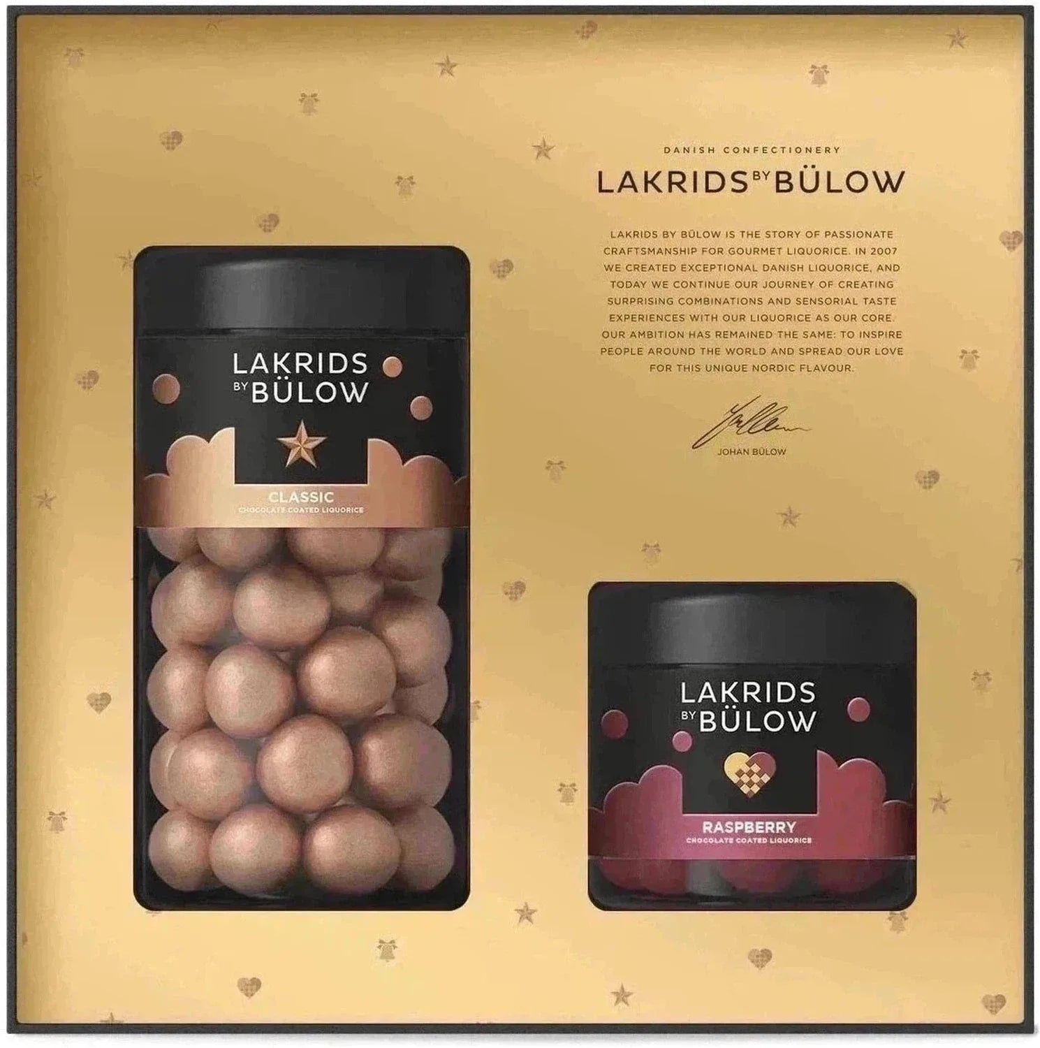 Lakridy od Bülow Winter Black Box Classic Caramel/Crispy Raspberry, 420G