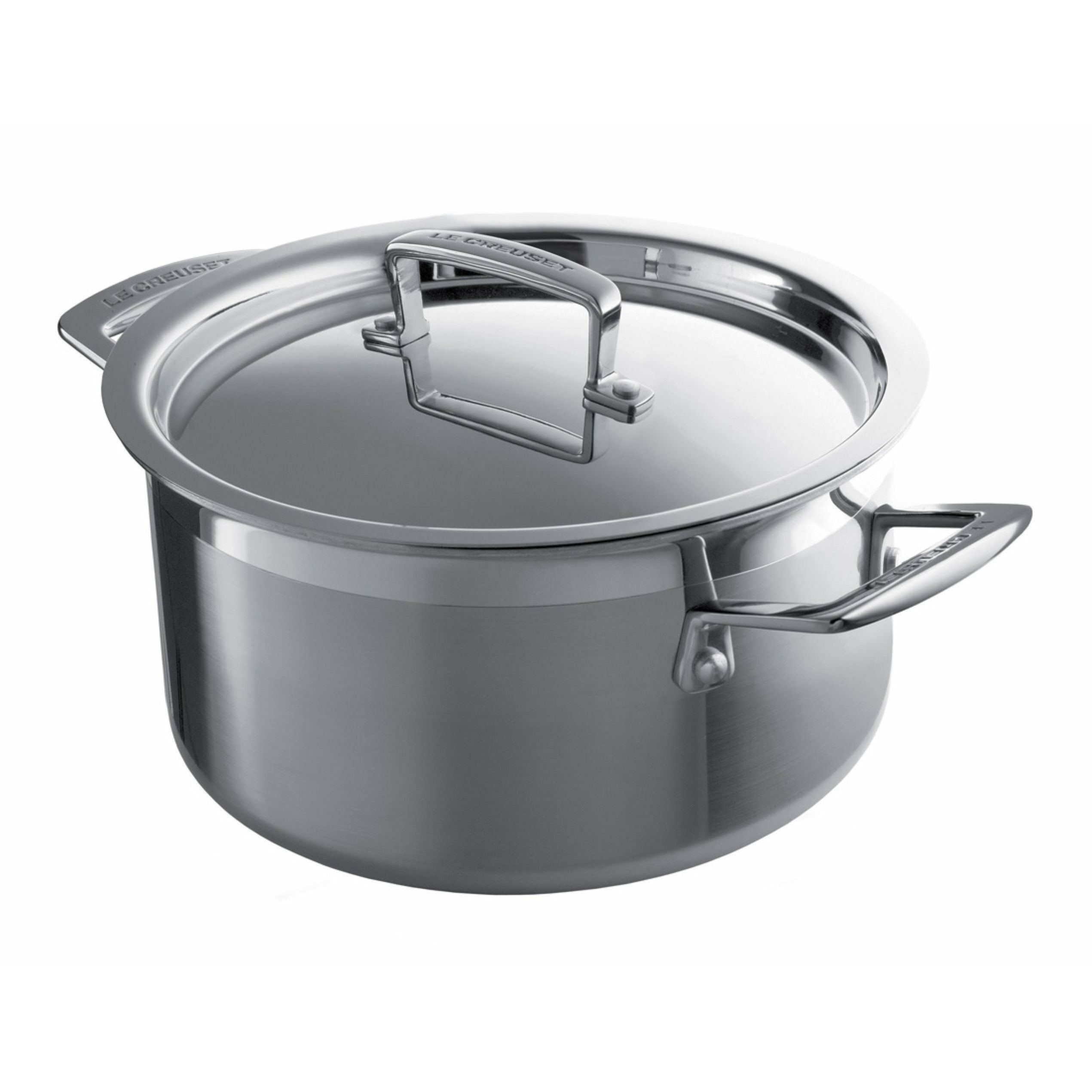 [product_category]-Le Creuset 3 Ply Stainless Steel Casserole With Lid 5.3 L, 24 Cm-Le Creuset-630870042239-96200724001000-LEC-1