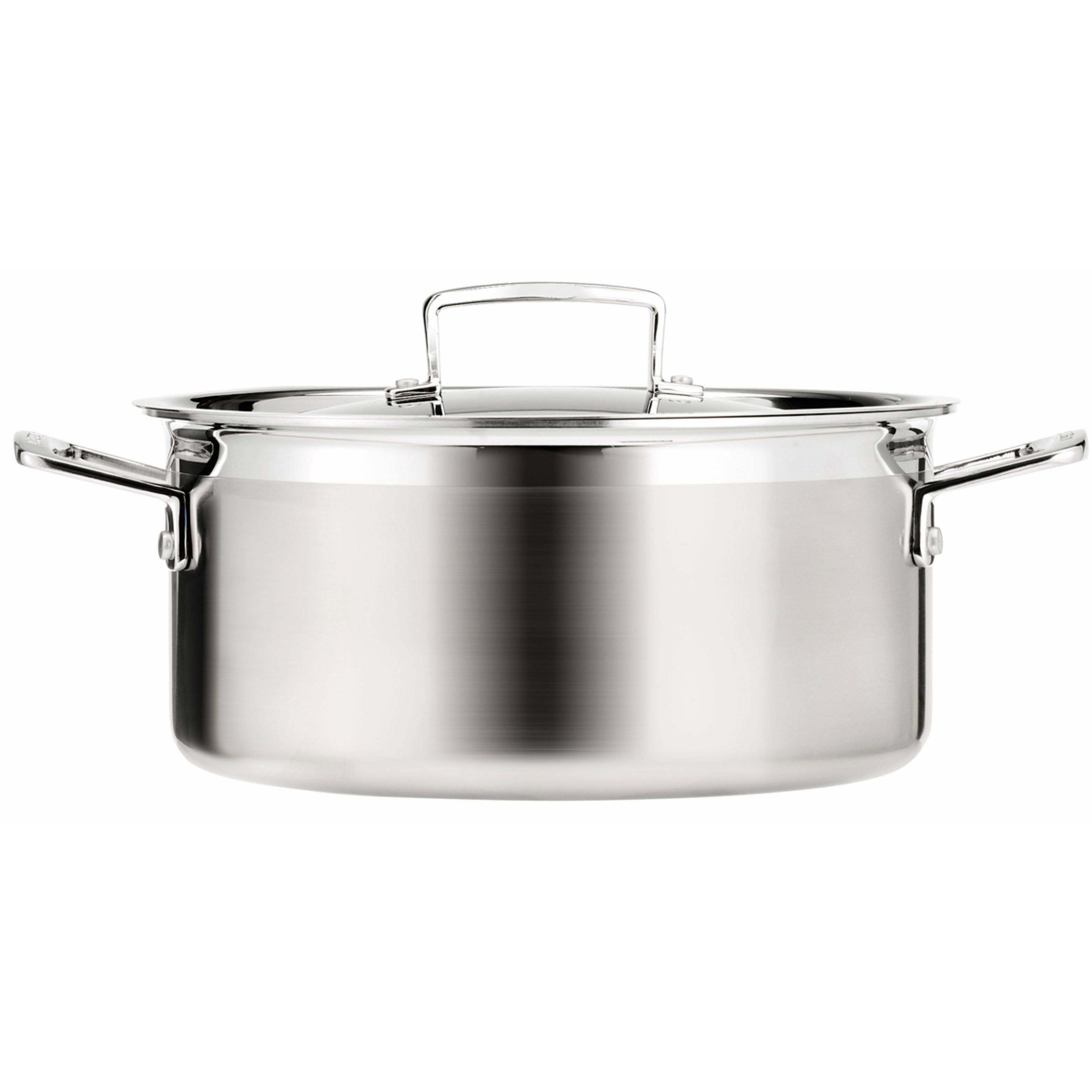 [product_category]-Le Creuset 3 Ply Stainless Steel Casserole With Lid 5.3 L, 24 Cm-Le Creuset-630870042239-96200724001000-LEC-2