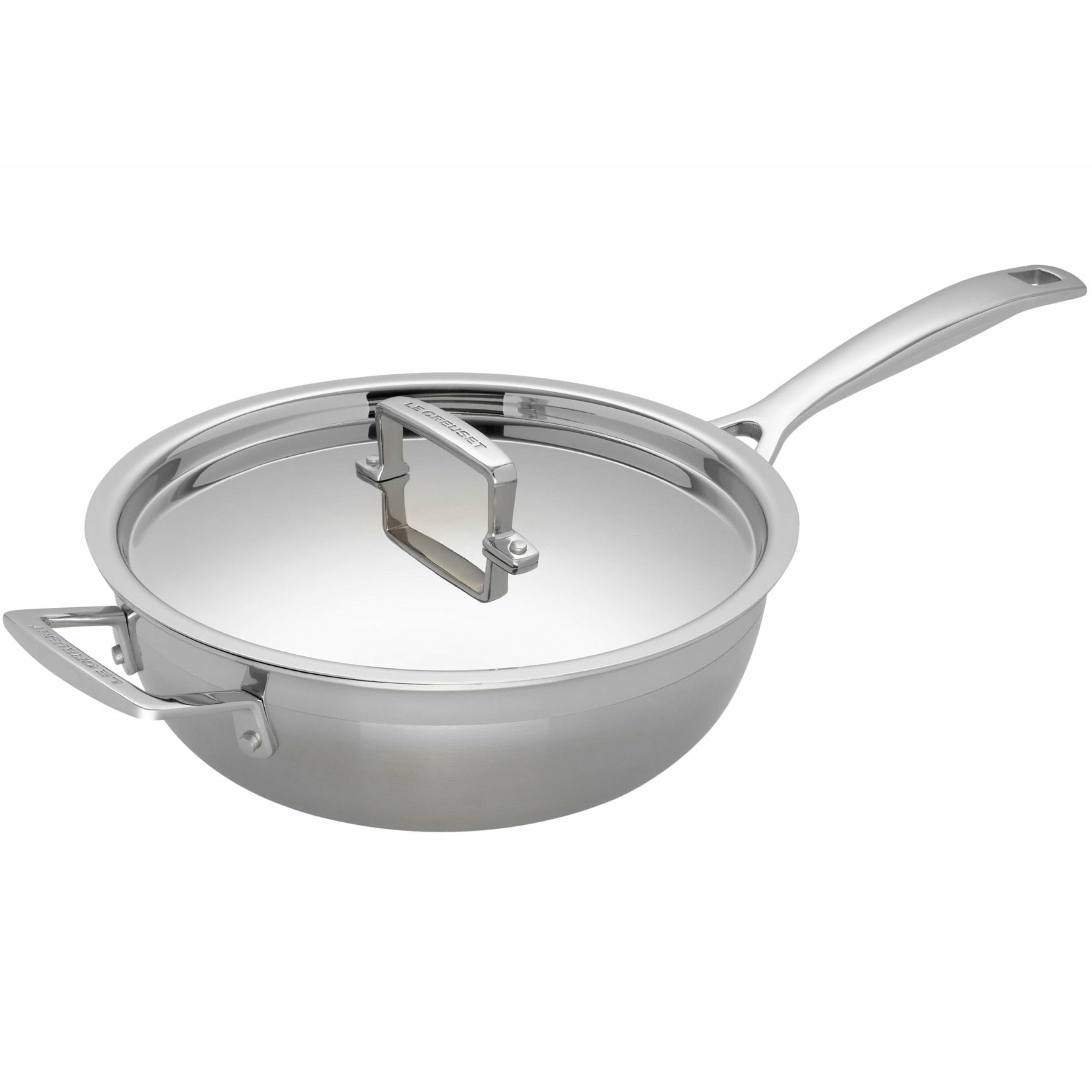 [product_category]-Le Creuset 3 Ply Stainless Steel Non Stick Frying Pan, 24 Cm-Le Creuset-630870042215-96201424001000-LEC-1