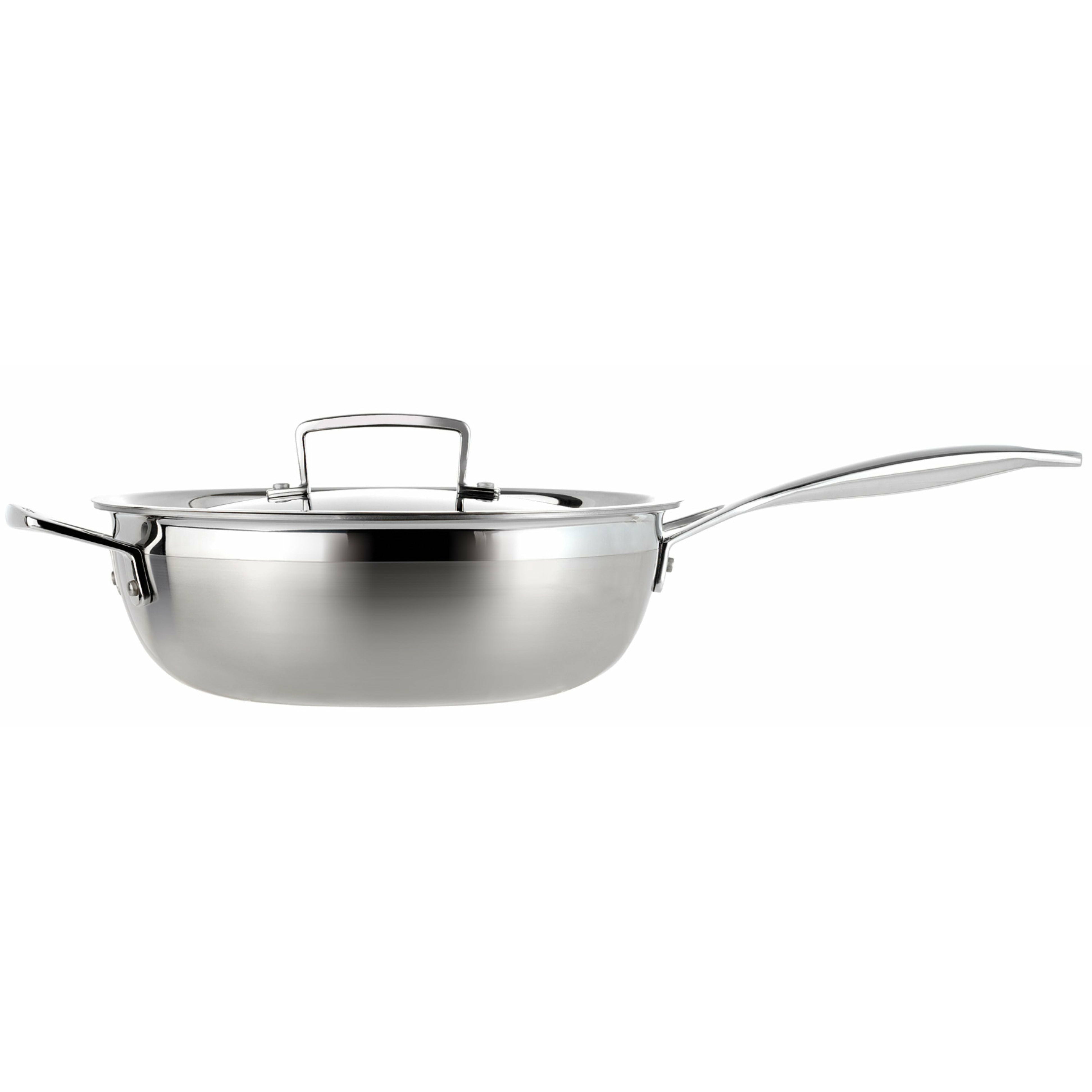 [product_category]-Le Creuset 3 Ply Stainless Steel Non Stick Frying Pan, 24 Cm-Le Creuset-630870042215-96201424001000-LEC-2