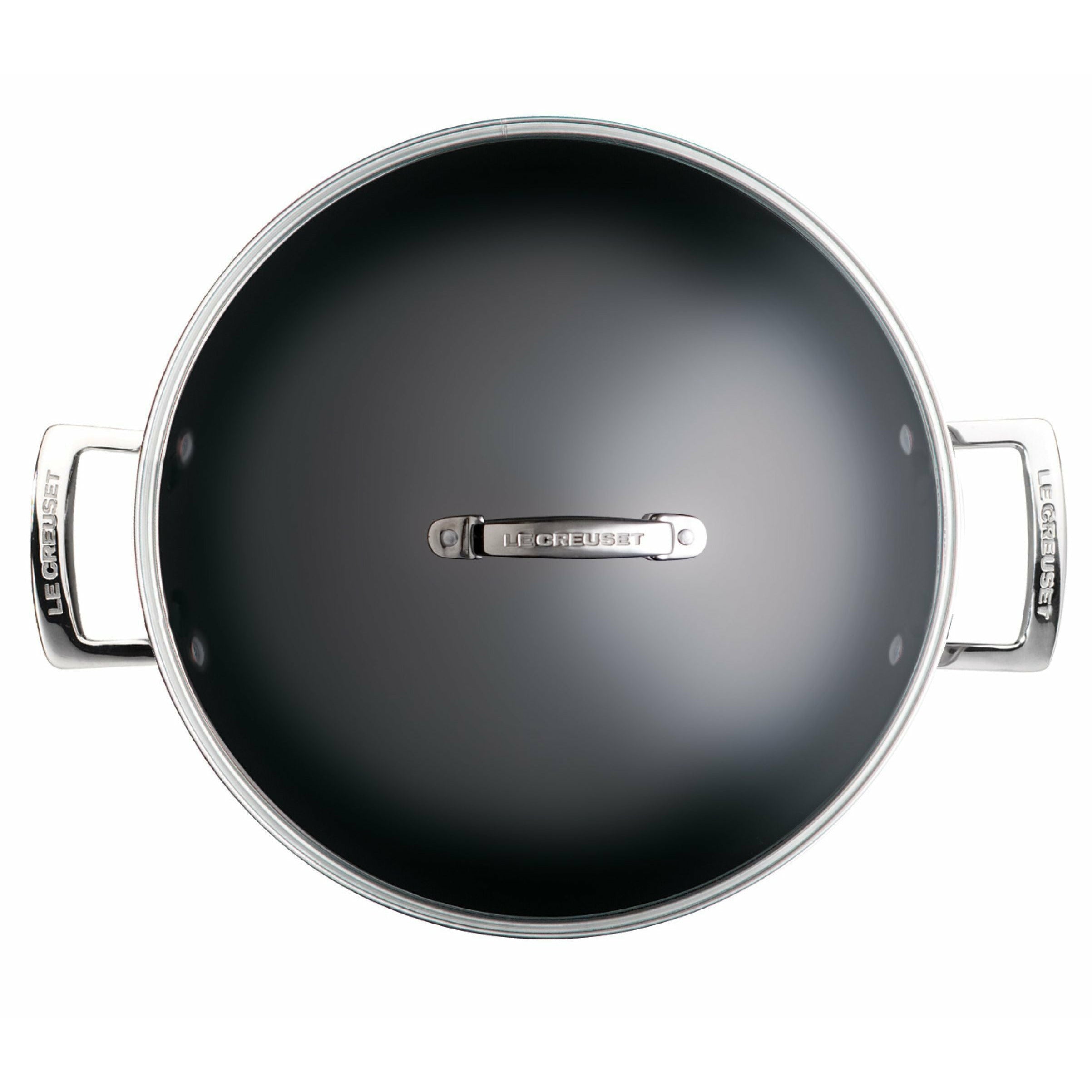 [product_category]-Le Creuset 3 Ply Stainless Steel Non Stick Wok With Glass Lid 4.3 L, 30 Cm-Le Creuset-630870042598-96201130001000-LEC-3