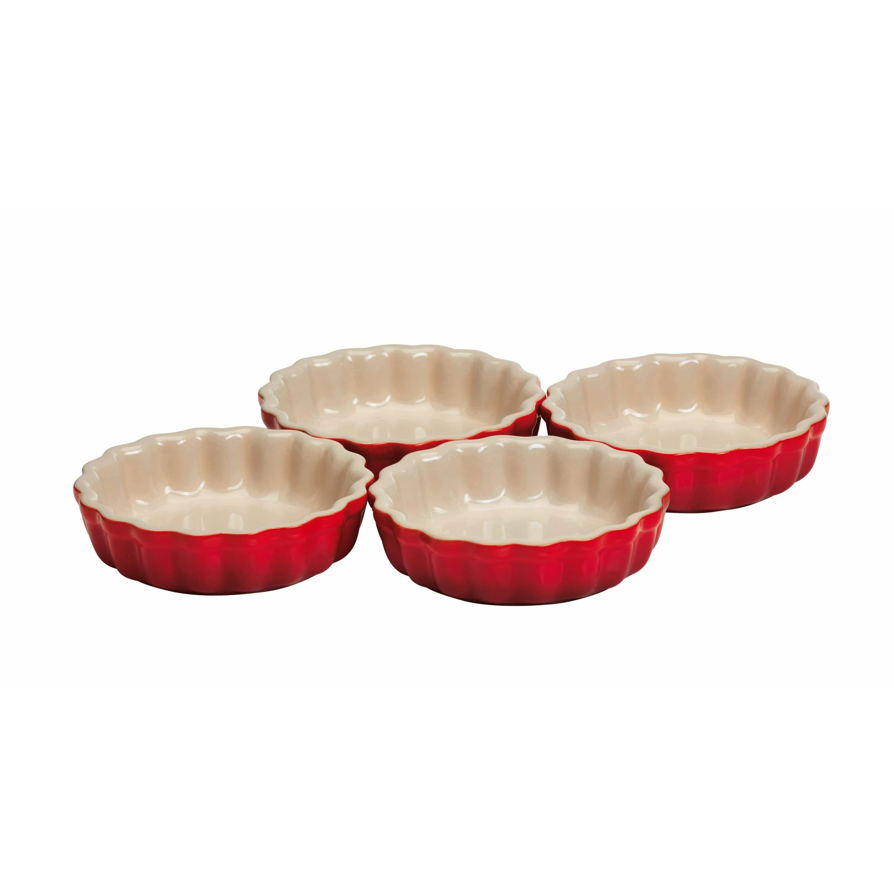 [product_category]-Le Creuset Heritage Set Of 4 Tart Cups 11 Cm, Cherry Red-Le Creuset-630870045377-91017411060000-LEC-1