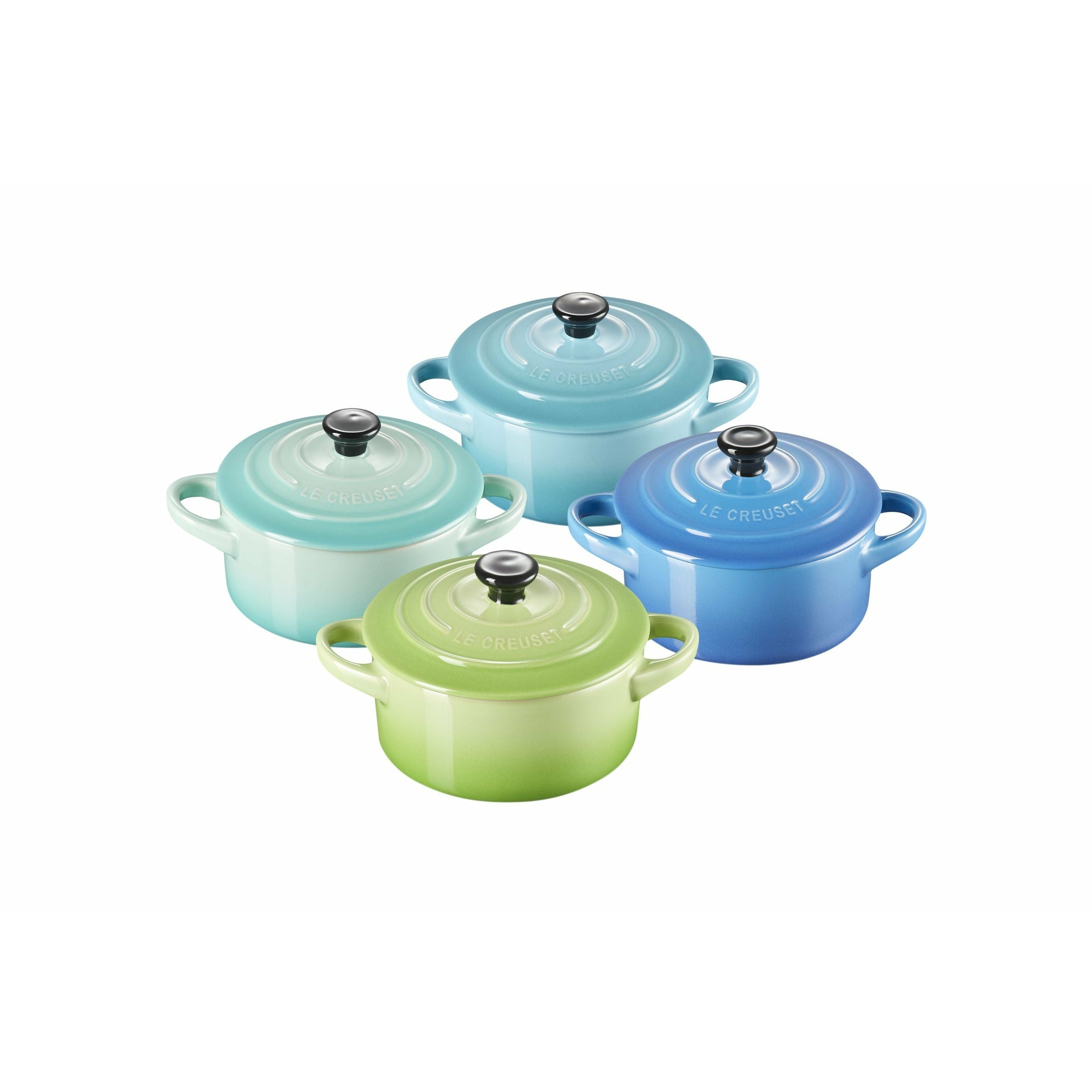 [product_category]-Le Creuset Mini Cocotte 10 X 5 Cm Blue, 4 Pcs.-Le Creuset-843251134052-79212105139100-LEC-1
