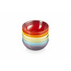 Le Creuset Muesli -kommen set van 6 regenboog