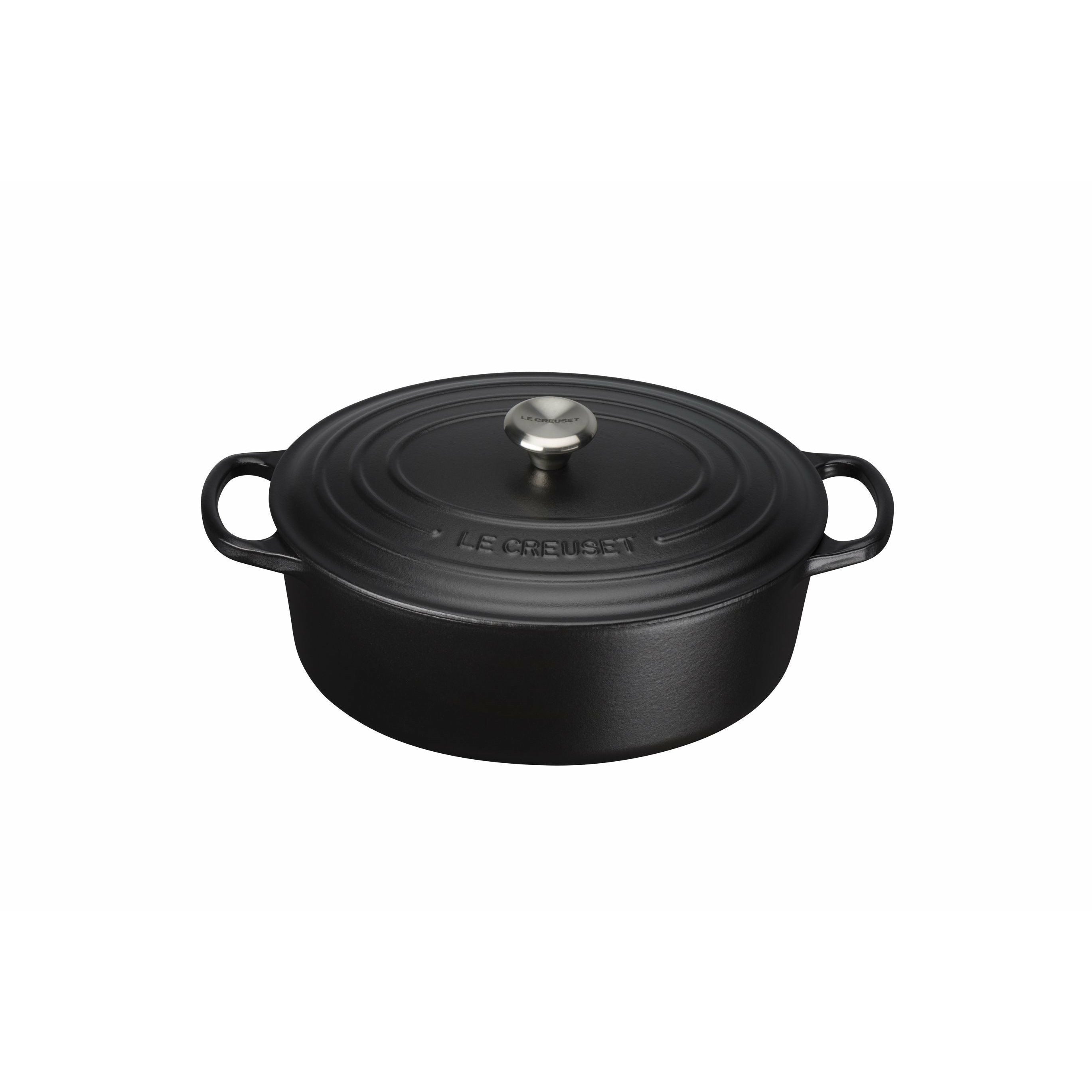 [product_category]-Le Creuset Signature Oval Roaster 27 Cm, Black-Le Creuset-24147261773-21178270000430-LEC-1