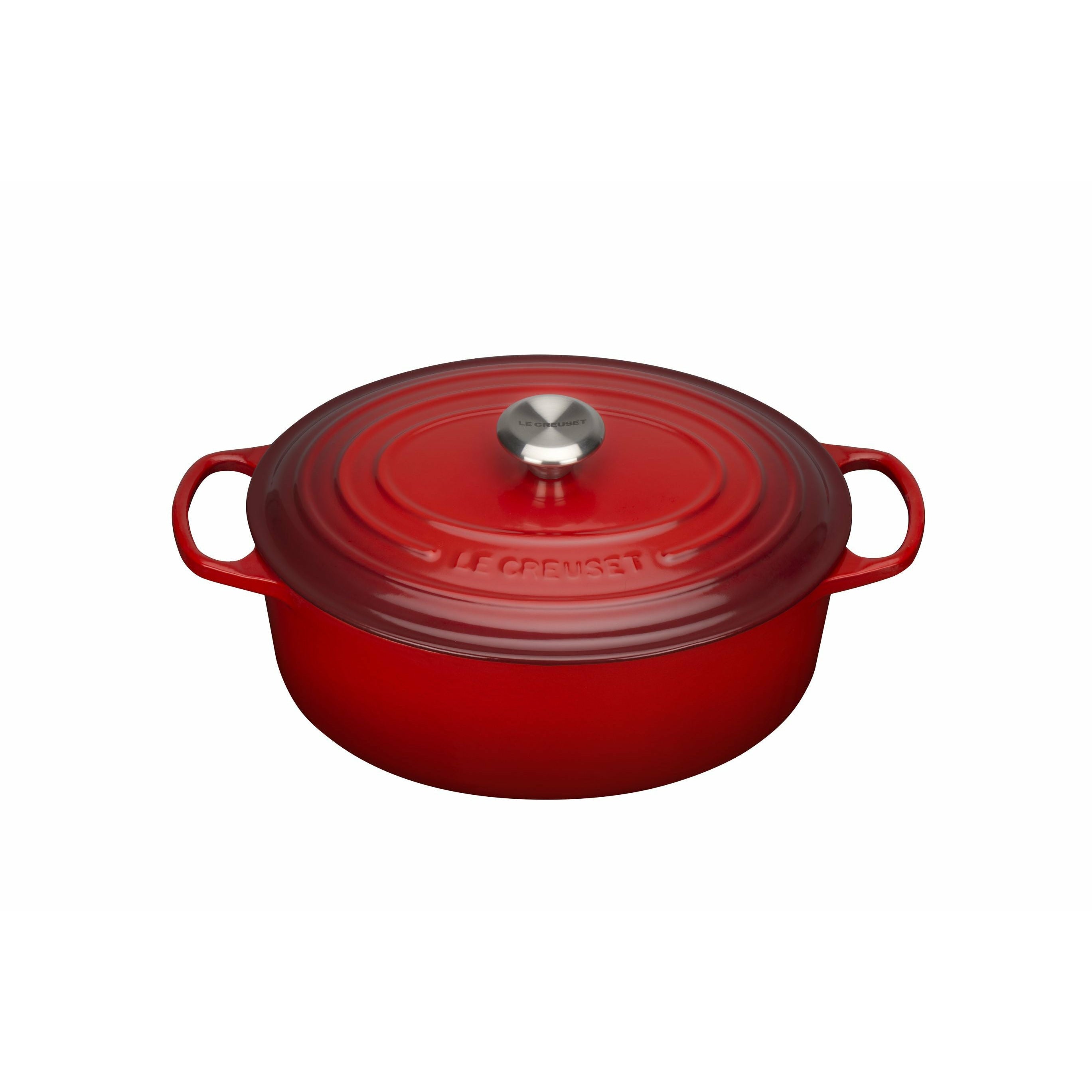 [product_category]-Le Creuset Signature Oval Roaster 31 Cm, Cherry Red-Le Creuset-24147263166-21178310602430-LEC-1