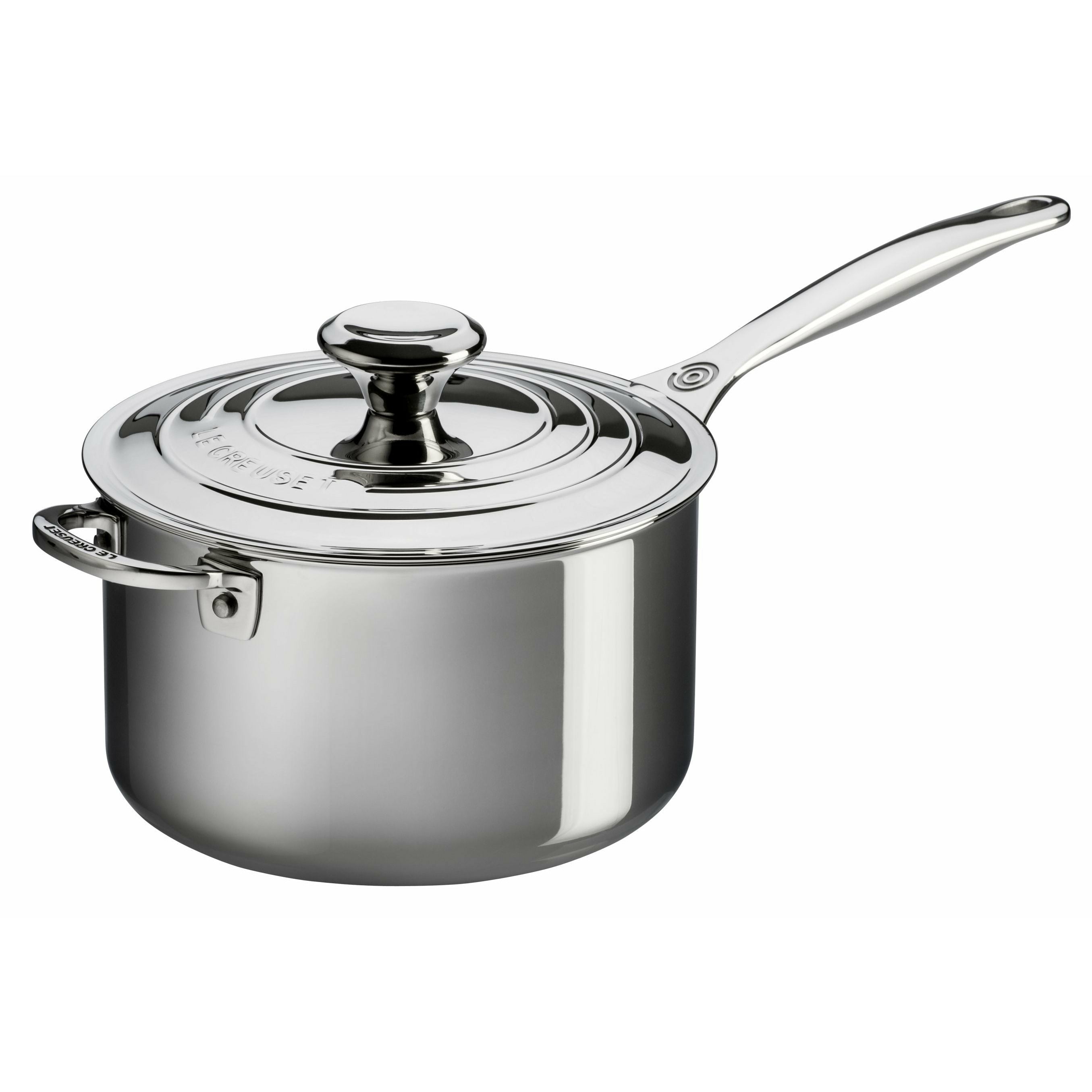 [product_category]-Le Creuset Signature Stainless Steel Saucepan 3.8 L With Lid & Helper Handle-Le Creuset-630870131421-96600920001600-LEC-1