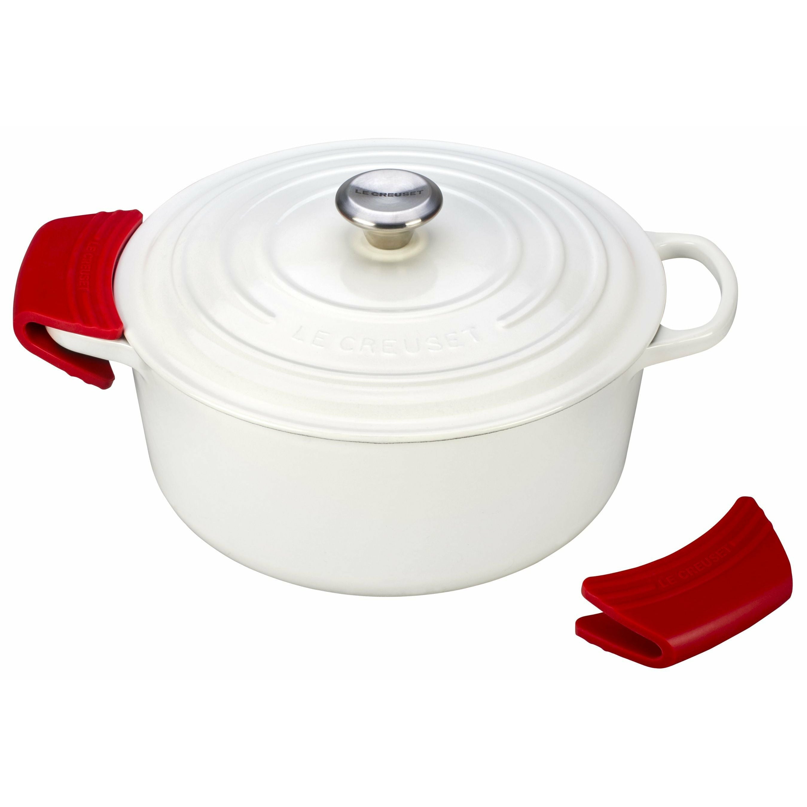 [product_category]-Le Creuset Silicone Handle Guard 2 Pcs., Cherry Red-Le Creuset-630870193078-93010300060000-LEC-2