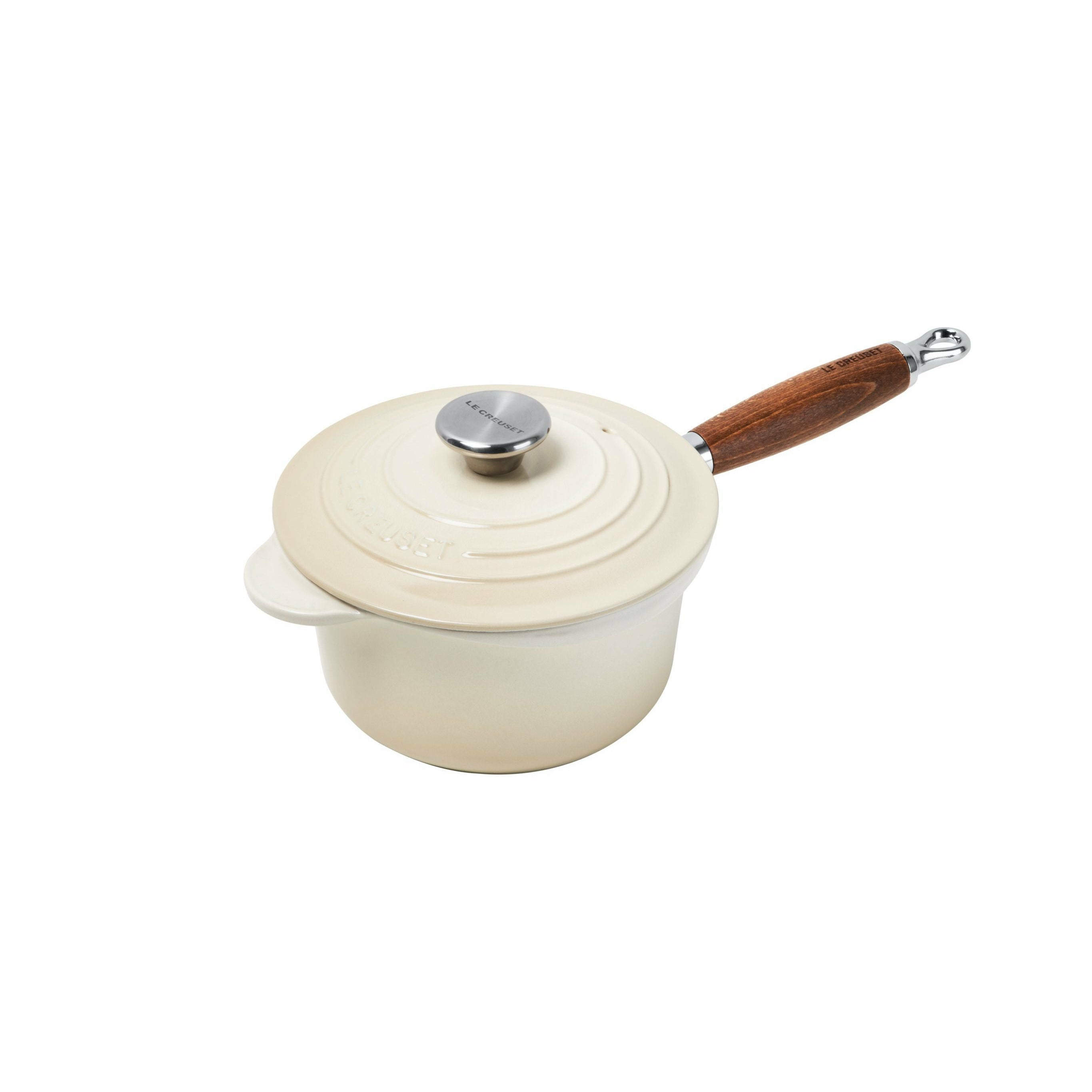 [product_category]-Le Creuset Tradition Professional Pot With Wooden Handle 18 Cm, Meringue-Le Creuset-24147315827-21139187164460-LEC-1