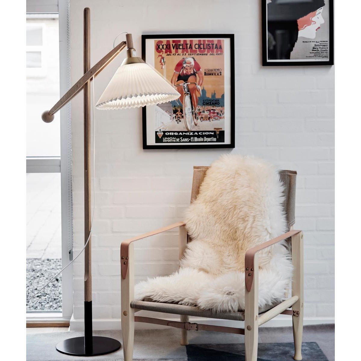 [product_category]-Le Klint Floor Lamp 325 Oak, Paper Shade-Le Klint-5703387993259-325LOPA-LK-2