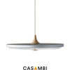 Letrint Suspension Lamp Paper Paper Silver Cloud Dimmable 35 cm