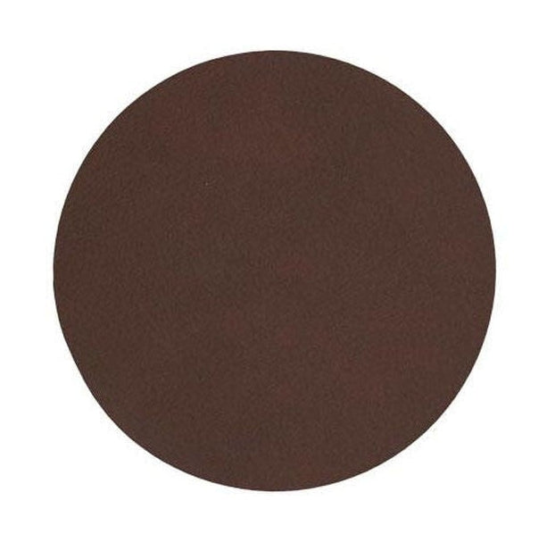 [product_category]-Lind Dna Circle Glass Coaster Nupo Leather, Dark Brown-Lind DNA-5711591041451-981071-LIN-1