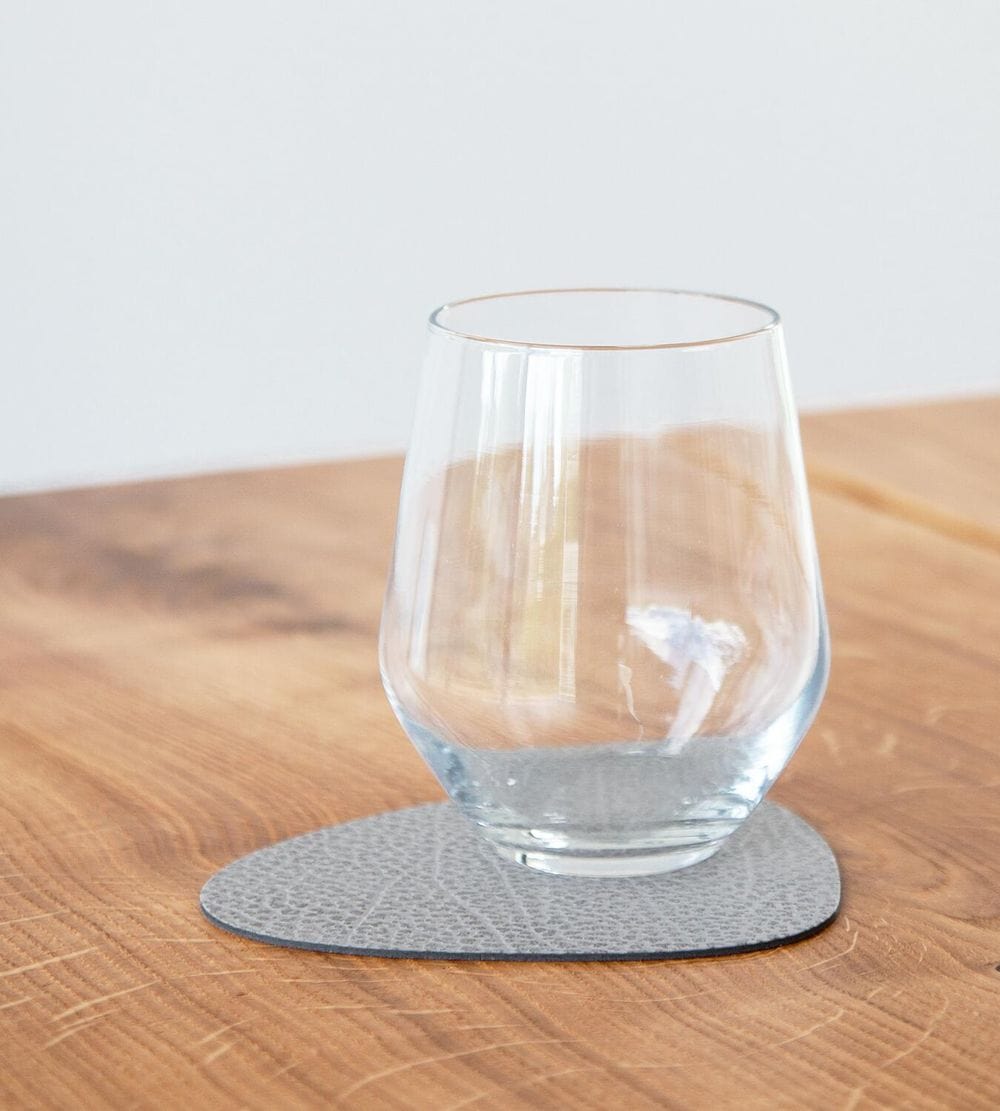 [product_category]-Lind Dna Curve Glass Coaster Hippo Leather, Anthracite Grey-Lind DNA-5711590992587-98863-LIN-2