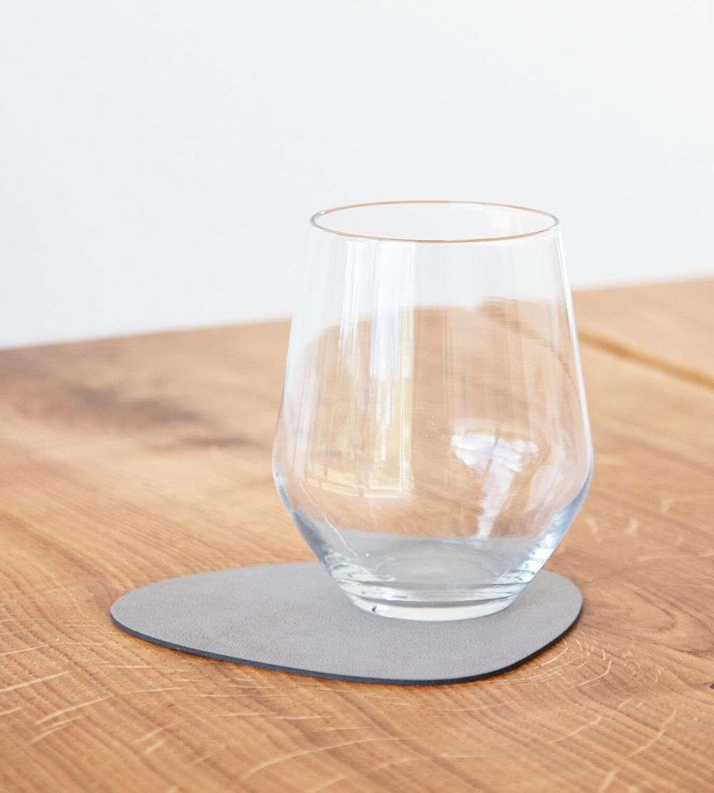 [product_category]-Lind Dna Curve Glass Coaster Nupo Leather, Light Grey-Lind DNA-5711590013008-981182-LIN-2