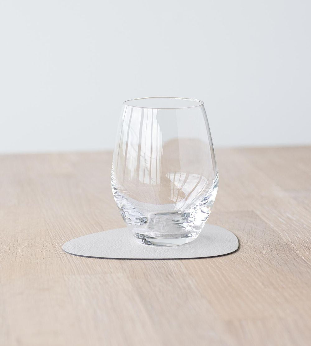 [product_category]-Lind Dna Curve Glass Coaster Serene Leather, Cream-Lind DNA-5711590996844-991508-LIN-2