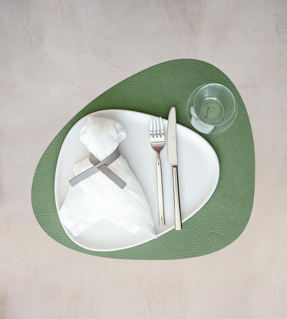 [product_category]-Lind Dna Curve Placemat Hippo Leather L, Forest Green-Lind DNA-5711905522652-990212-LIN-2