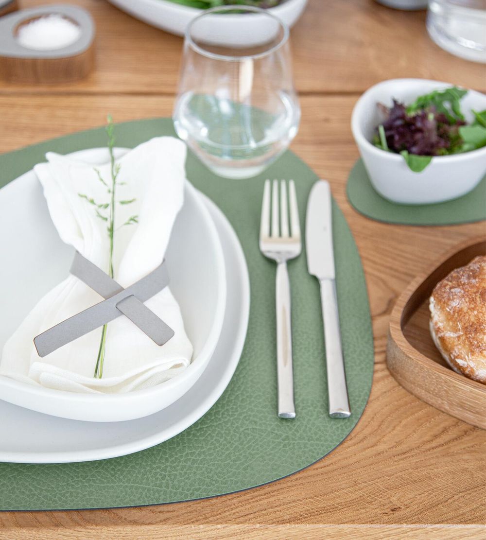 [product_category]-Lind Dna Curve Placemat Hippo Leather L, Forest Green-Lind DNA-5711905522652-990212-LIN-4