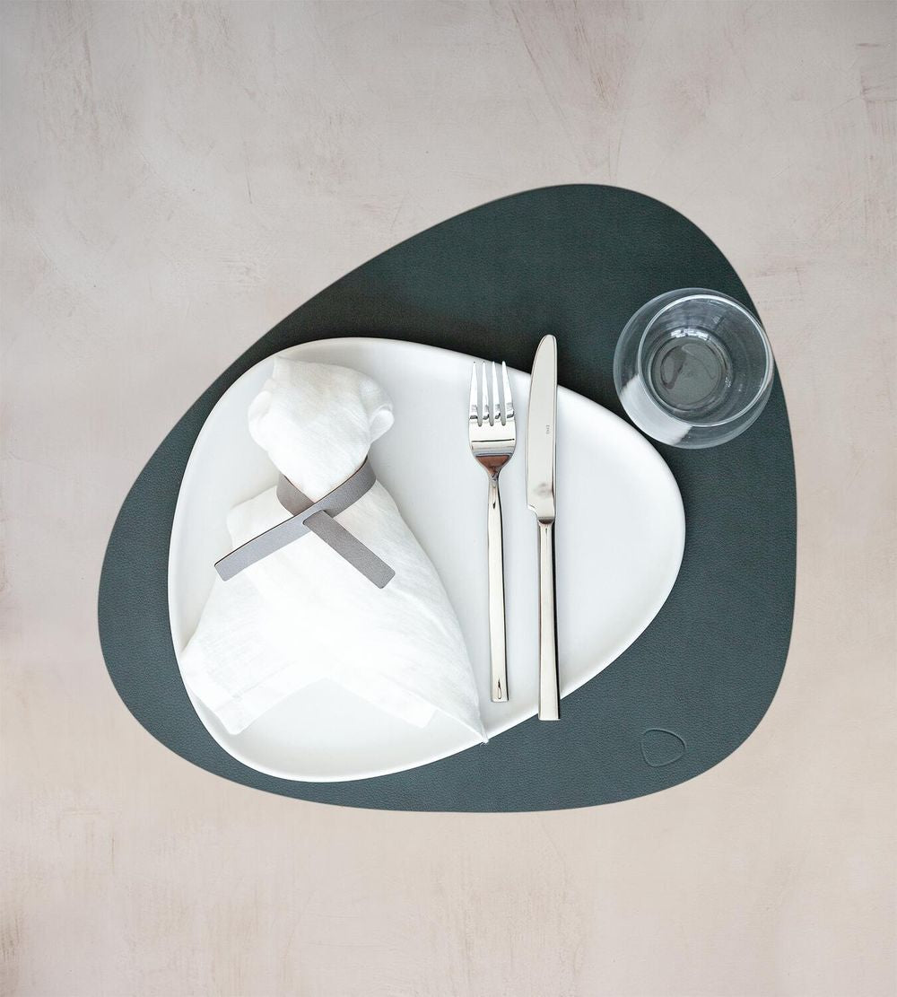 [product_category]-Lind Dna Curve Placemat Nupo Leather L, Dark Green-Lind DNA-5711590971452-981065-LIN-2