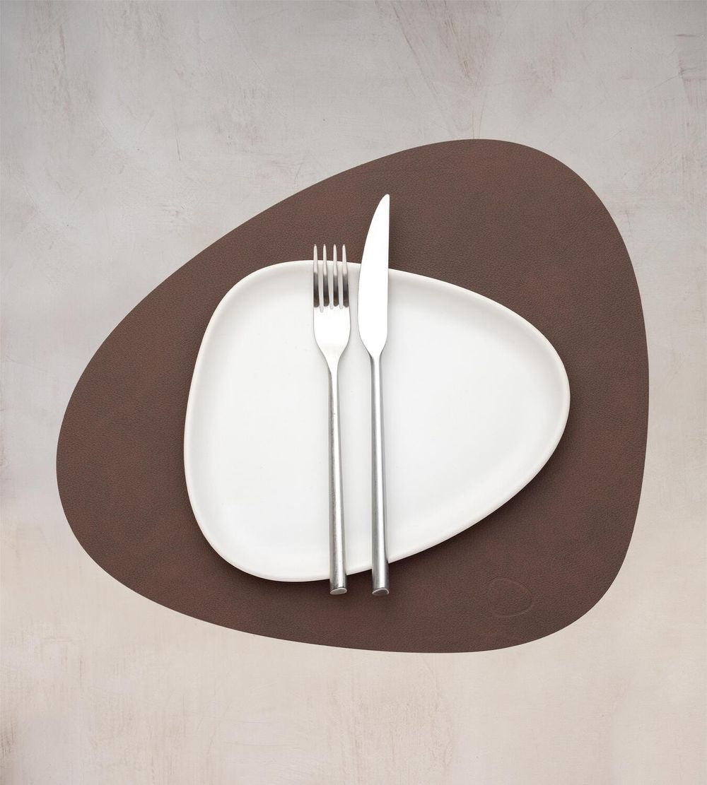 [product_category]-Lind Dna Curve Placemat Nupo Leather M, Dark Brown-Lind DNA-5740020101190-991671-LIN-2