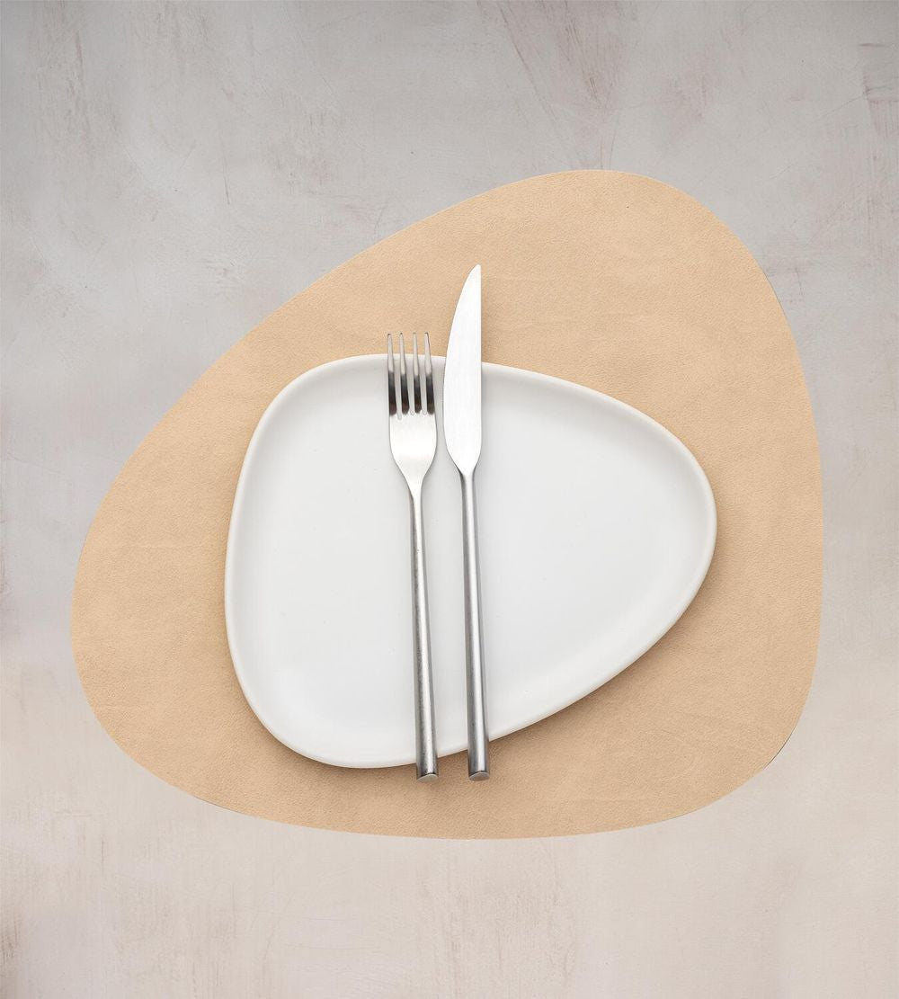 [product_category]-Lind Dna Curve Placemat Nupo Leather M, Sand-Lind DNA-5740020101343-991686-LIN-2