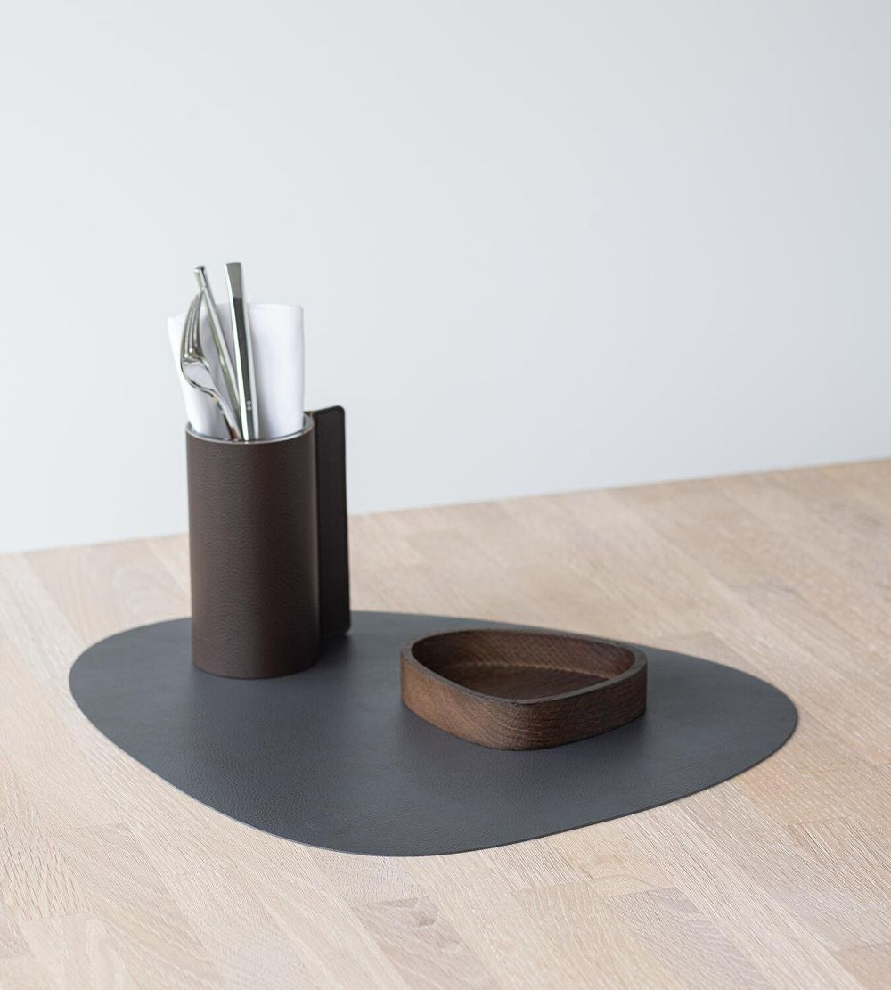 [product_category]-Lind Dna Curve Placemat Serene Leather L, Anthracite-Lind DNA-5711590996523-991476-LIN-3