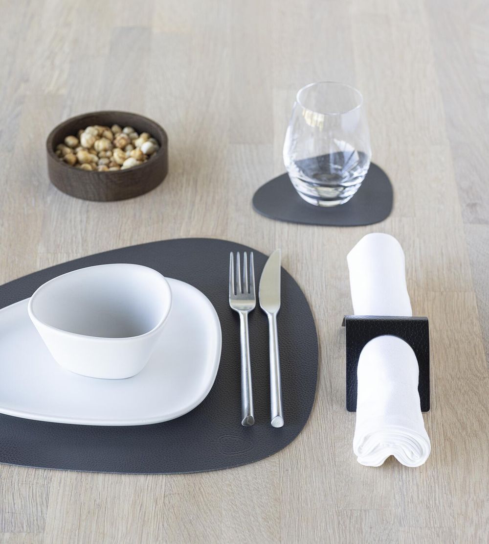 [product_category]-Lind Dna Curve Placemat Serene Leather M, Anthracite-Lind DNA-5740020101411-991693-LIN-3