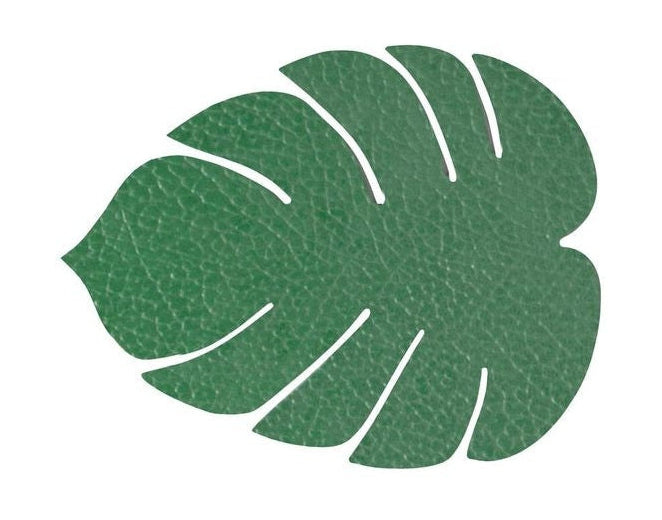 [product_category]-Lind Dna Leaf Glass Coaster Hippo Leather, Forest Green-Lind DNA-5711905522737-990220-LIN-1