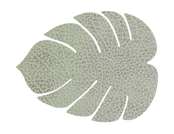 [product_category]-Lind Dna Leaf Glass Coaster Hippo Leather, Olive Green-Lind DNA-5711905518242-989962-LIN-1