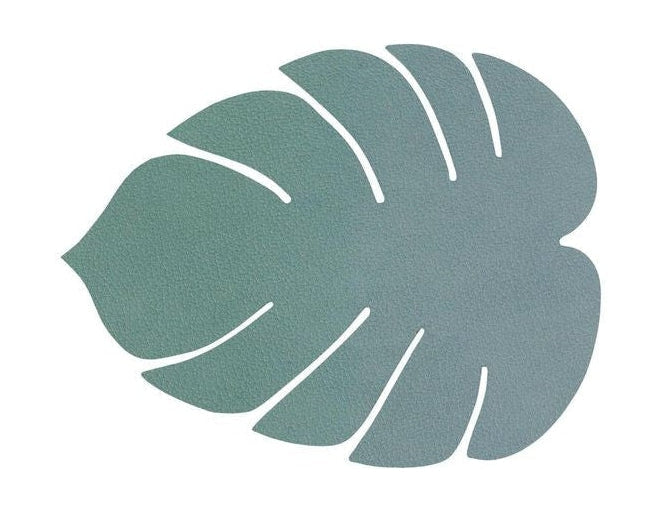 [product_category]-Lind Dna Leaf Glass Coaster Nupo Leather, Pastel Green-Lind DNA-5711905518259-989963-LIN-1