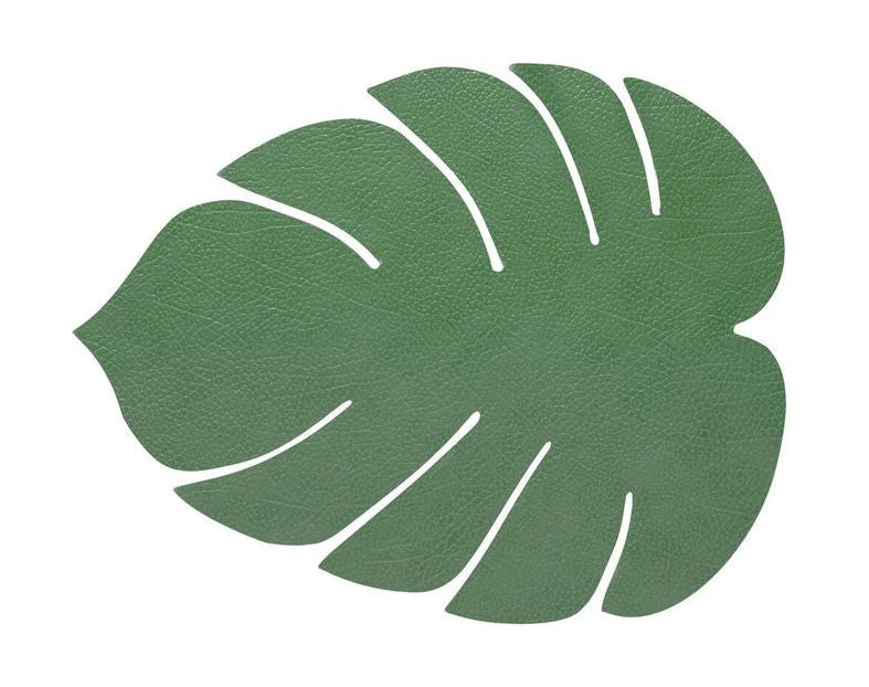 [product_category]-Lind Dna Leaf Placemat Hippo Leather L, Forest Green-Lind DNA-5711905522713-990218-LIN-1