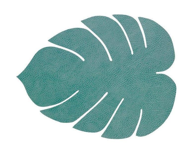 [product_category]-Lind Dna Leaf Placemat Hippo Leather S, Pastel Green-Lind DNA-5711905518174-989955-LIN-1