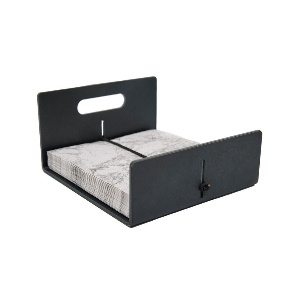 [product_category]-Lind Dna Napkin Holder Nupo Leather, Black Anthracite-Lind DNA-5711590440392-981350-LIN-2