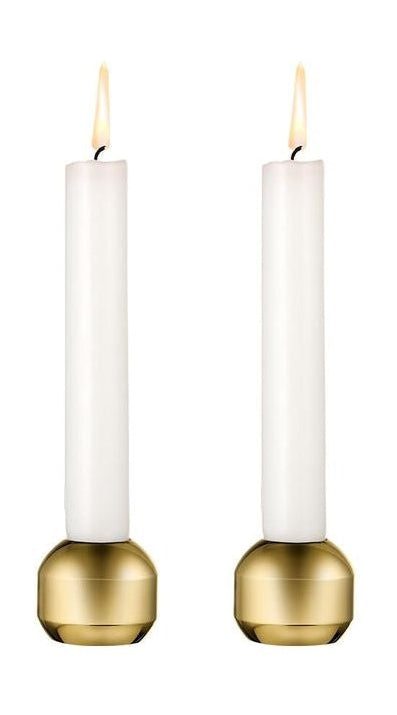 [product_category]-Lind Dna Silhouette 34 Candle Holder Set Of 2, Gold-Lind DNA-5711590999562-991572-LIN-1