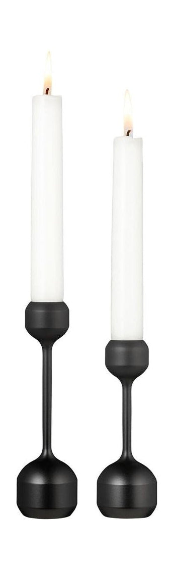 [product_category]-Lind Dna Silhouette Set 120+145 Candle Holder, Black-Lind DNA-5740020100537-991625-LIN-1