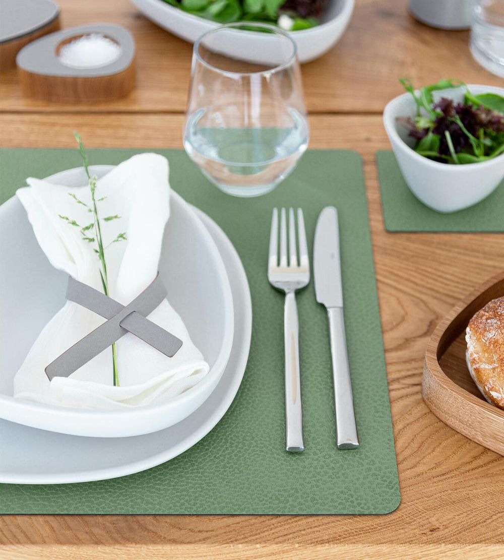 [product_category]-Lind Dna Square Placemat Hippo Leather L, Forest Green-Lind DNA-5711905522676-990214-LIN-3