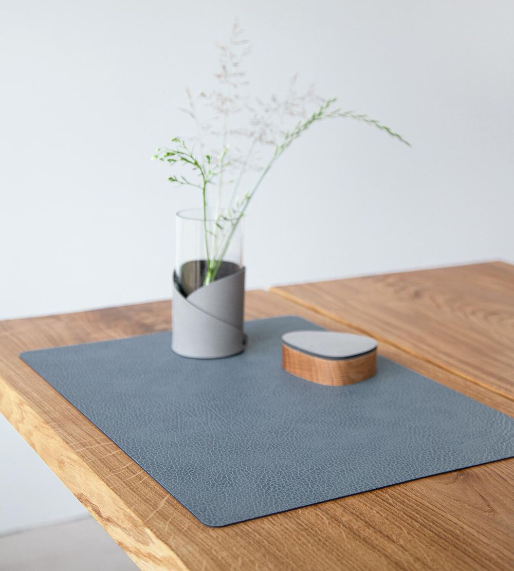 [product_category]-Lind Dna Square Placemat Hippo Leather L, Light Blue-Lind DNA-5711591591451-981257-LIN-3