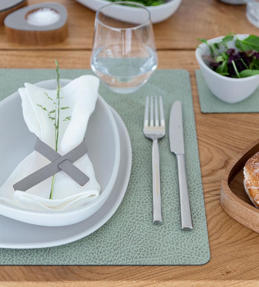 [product_category]-Lind Dna Square Placemat Hippo Leather L, Olive Green-Lind DNA-5711905517078-983610-LIN-3