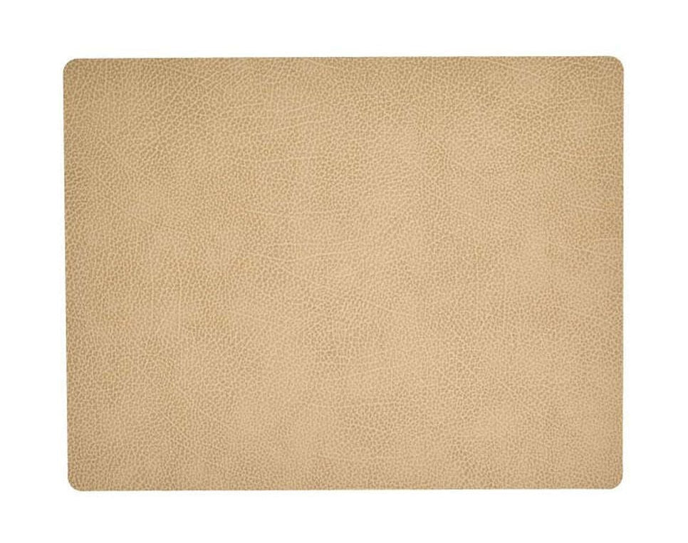 [product_category]-Lind Dna Square Placemat Hippo Leather L, Sand-Lind DNA-5711592161455-981322-LIN-1