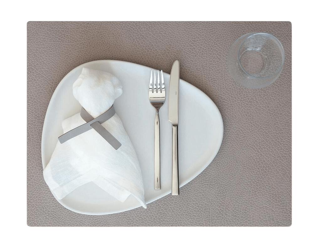 [product_category]-Lind Dna Square Placemat Hippo Leather L, Warm Grey-Lind DNA-5711905522775-990224-LIN-1