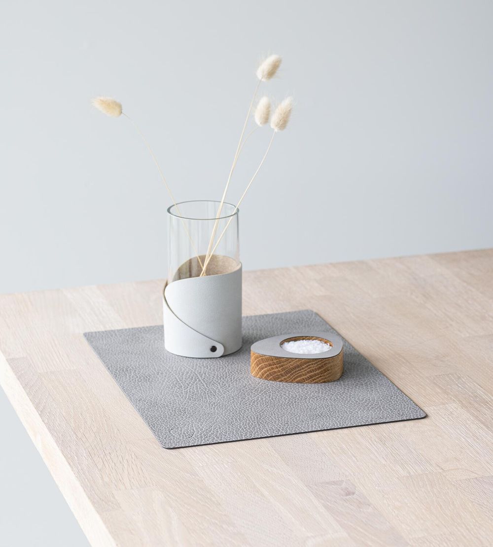 [product_category]-Lind Dna Square Placemat Hippo Leather M, Anthracite Grey-Lind DNA-5711590999661-991581-LIN-4