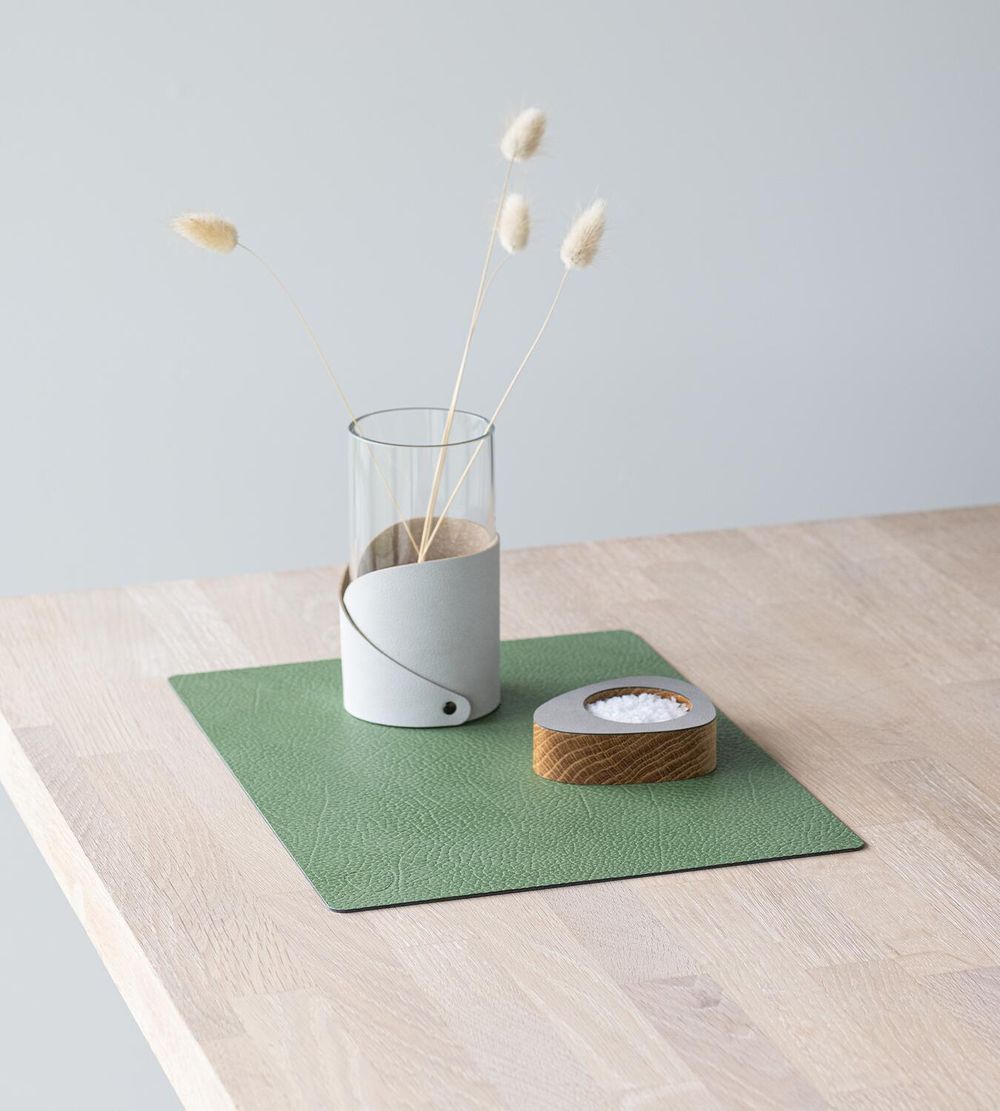 [product_category]-Lind Dna Square Placemat Hippo Leather M, Forest Green-Lind DNA-5711590999692-991584-LIN-4